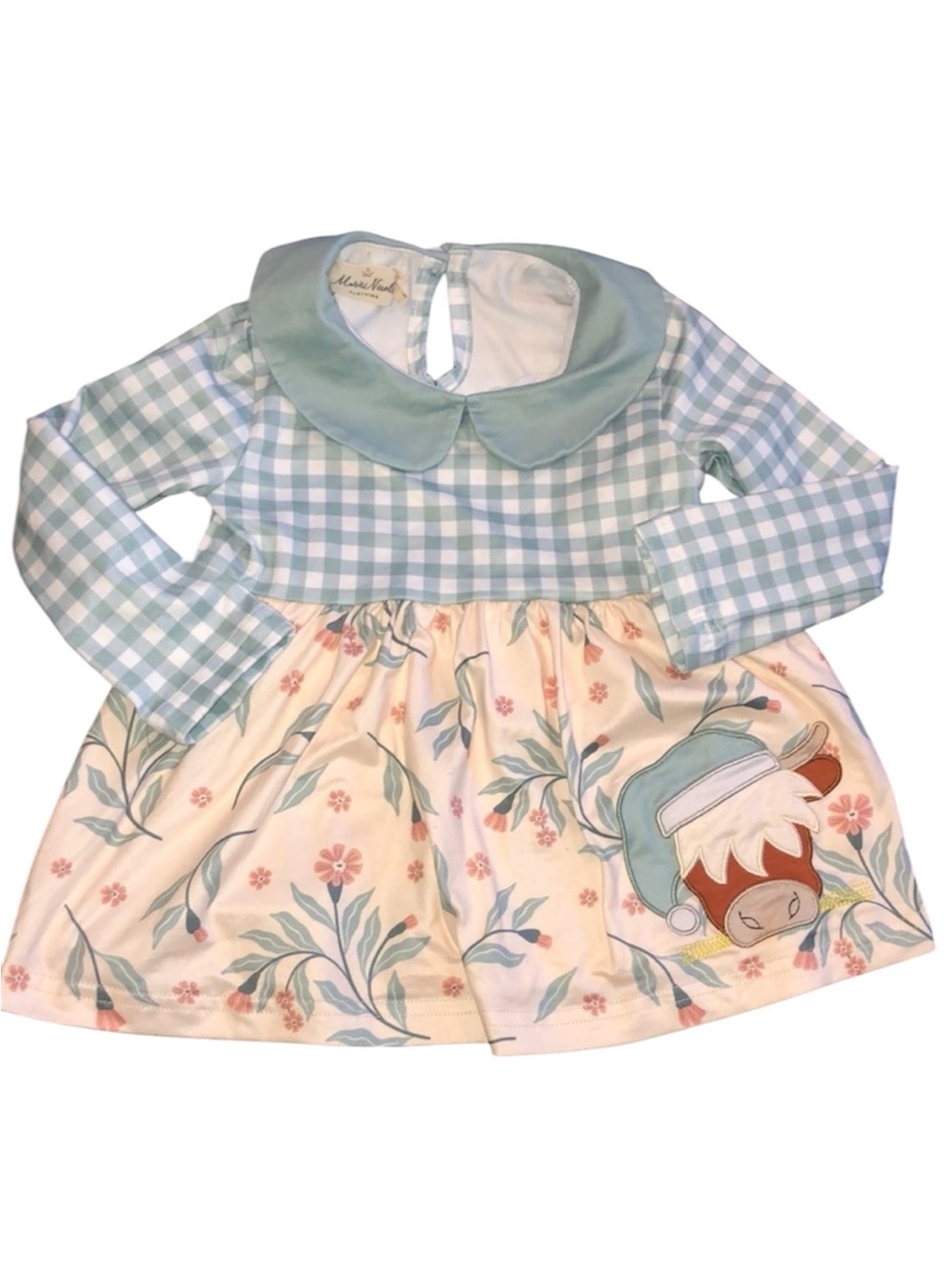 Marie Nicole adorable top size xsmall gingham with cow detail